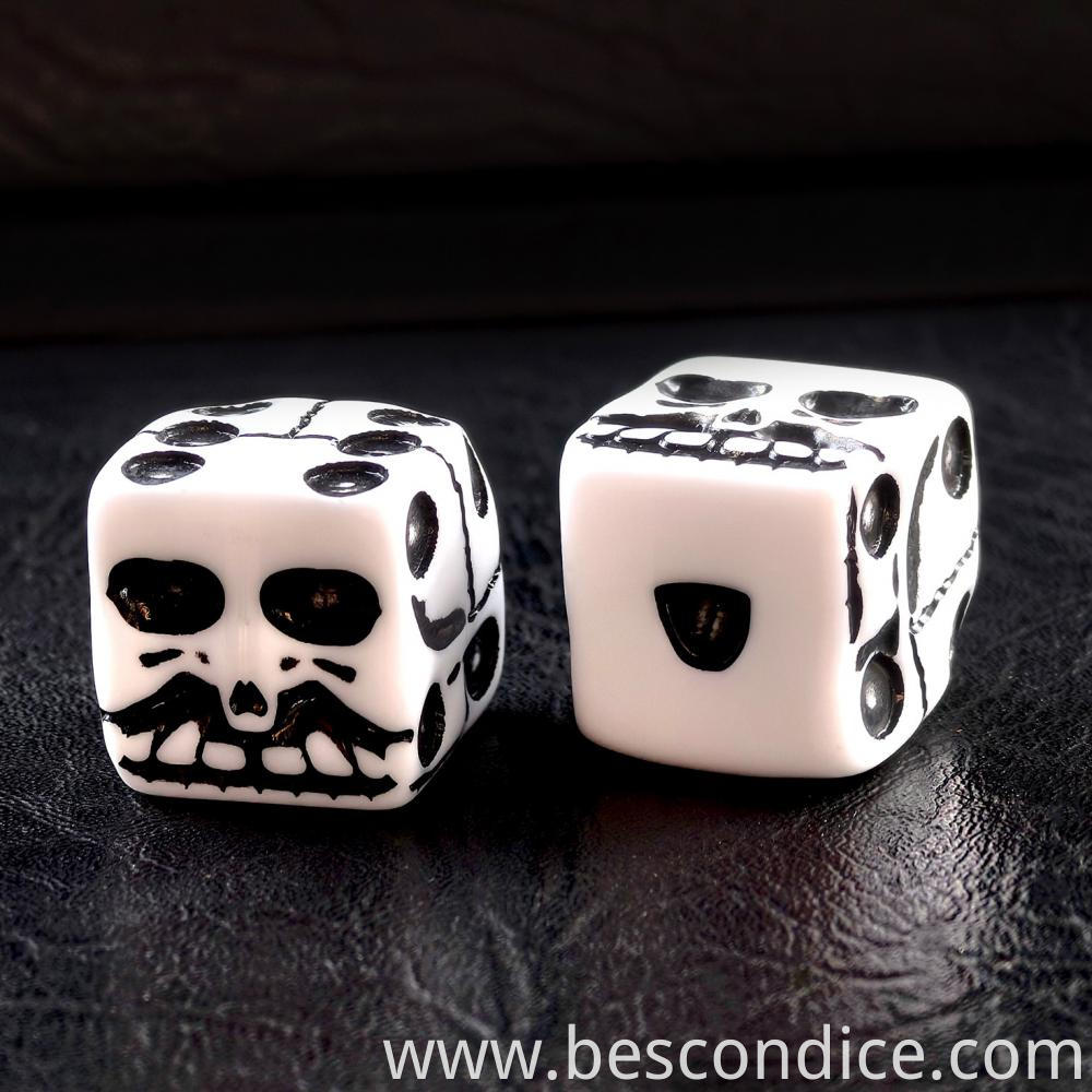 Halloween Skull Shaped Dice 6 Sided